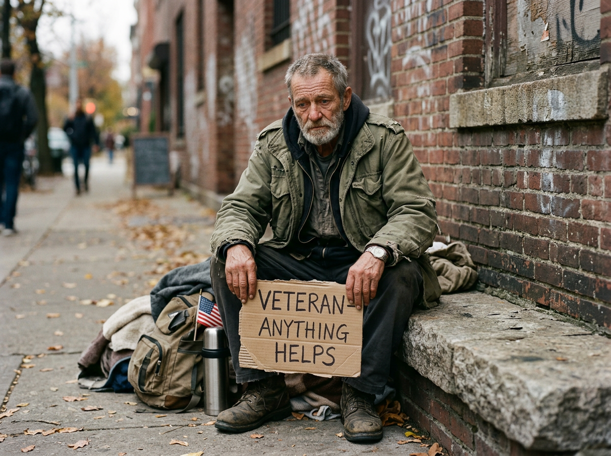 Homeless veteran